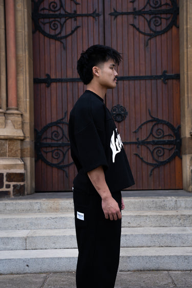 Boxy Signature VDS Cropped Jersey - Black