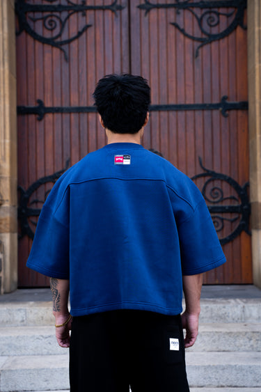 Boxy Signature VDS Cropped Jersey - Navy Blue