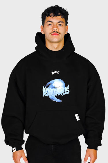 CIHDIH Blue Orb Hoodie - Black