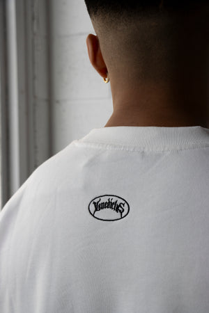 Stamped Mountaintop Tee - White