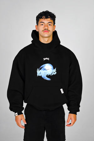 CIHDIH Blue Orb Hoodie - Black